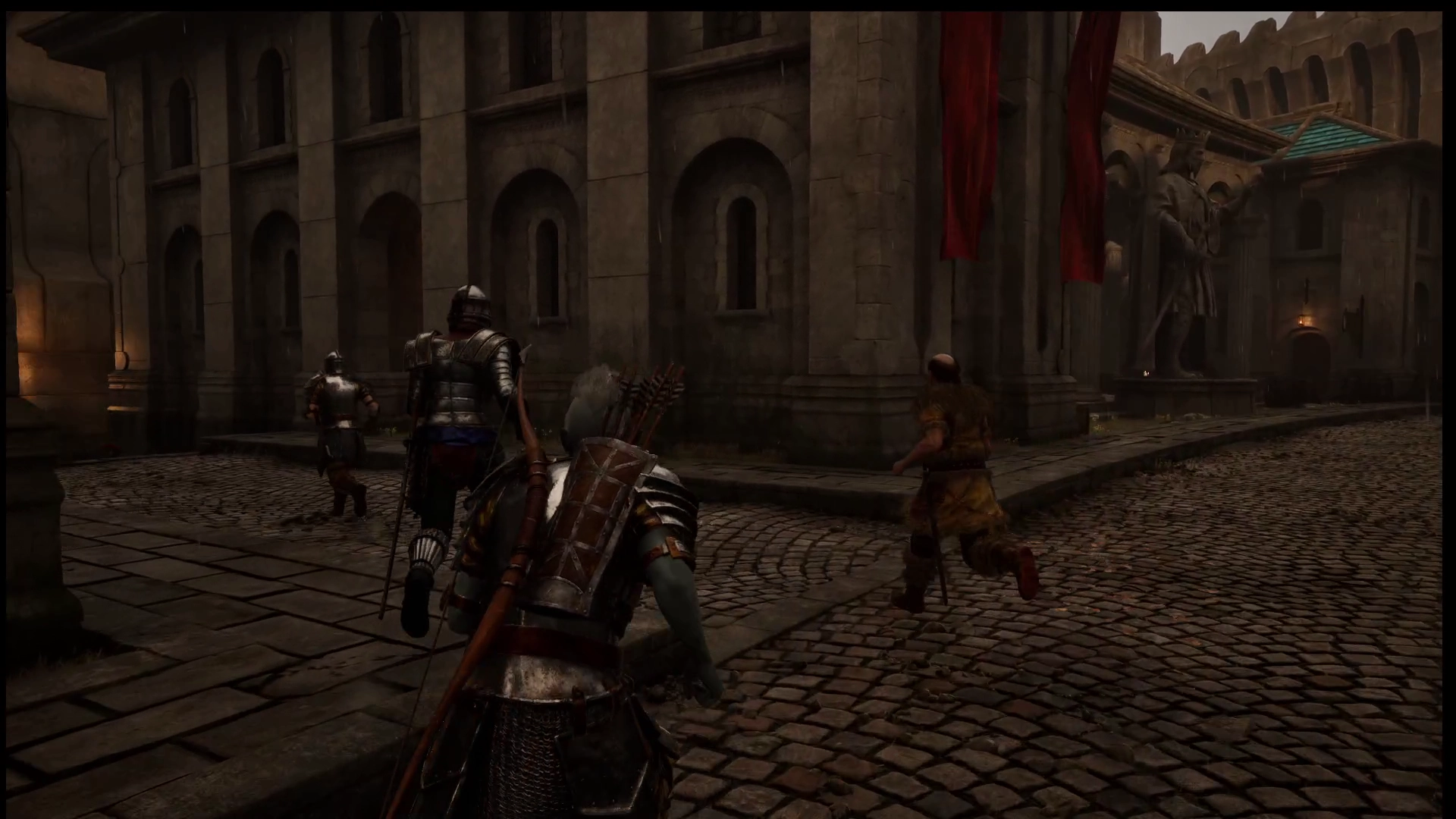 Players in the streets of the Imperial City
