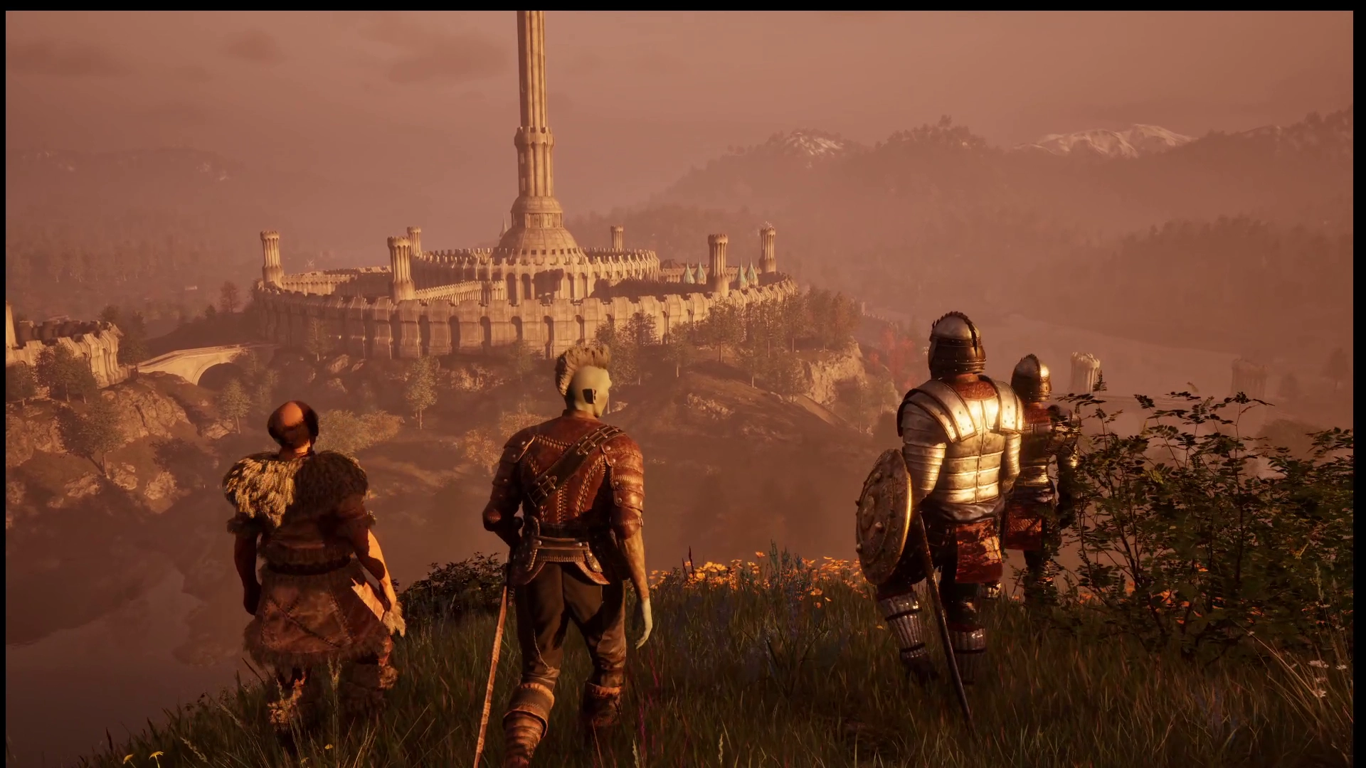 Players overlooking the Imperial City and White-Gold Tower